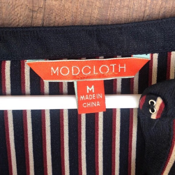 ModCloth striped blouse - Picture 5 of 8